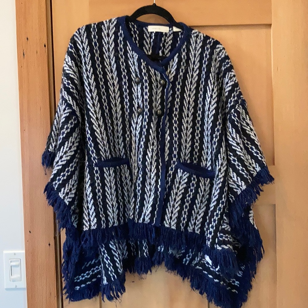 Anthropologie Sleeping on Snow poncho